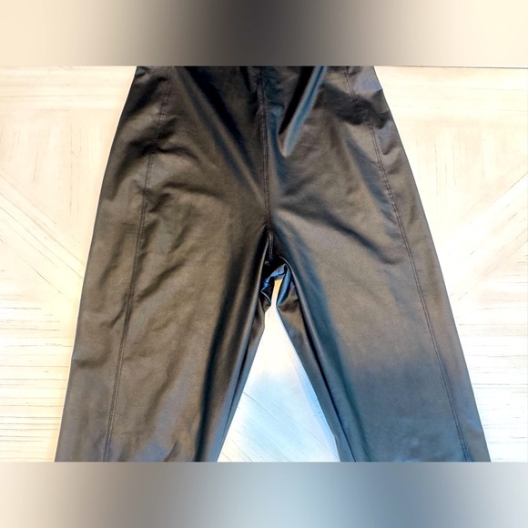 OFFLINE by Aerie Faux Leather Spaghetti Strap Jumpsuit – Black – Size Medium - Picture 7 of 16